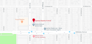 sunrise church of Christ church map driving directions